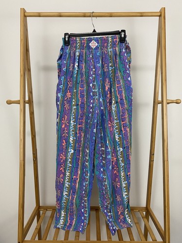 90s OCEAN PACIFICピンクフルハンドペイントイージーパンツ 90s OCEAN PACIFICピンクフルハンドペイントイージーパンツ