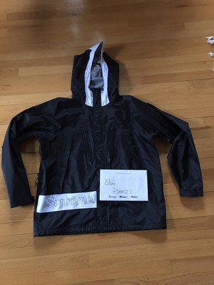 supreme taped seam anorak black