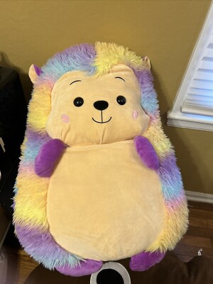 Russ Berrie Rainbow Hedgehog Plush 11'' Stuffie Furry Fuzzy Make Someone Happy