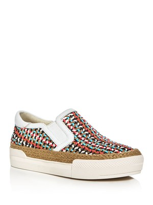 

Женские кроссовки ASH Pastels Pink Woven 1 Platform Gore Insets Cali Slip On Sneakers, Розовый, 470003