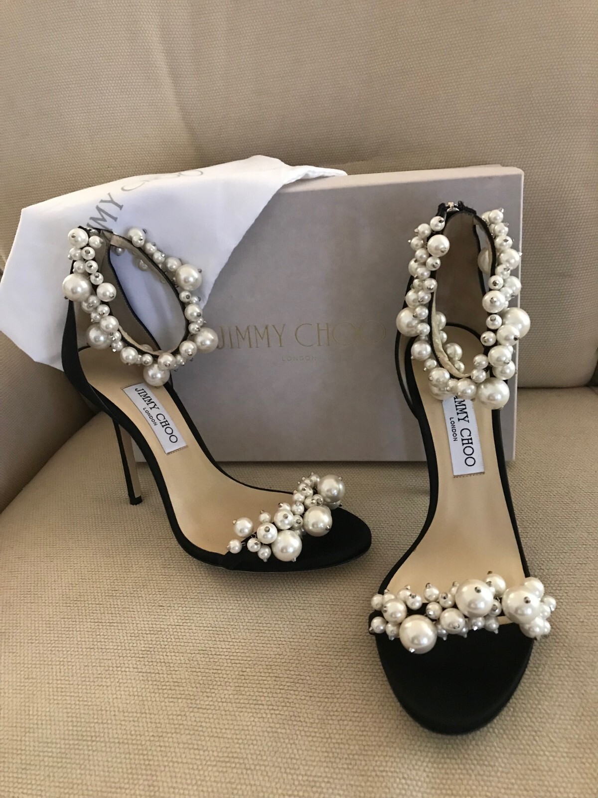 2.2k New Jimmy Choo Maisel Sandals 100 Heel Faux Pearl 2.2k New Jimmy Choo Maisel Sandals 100 Heel Faux Pearl