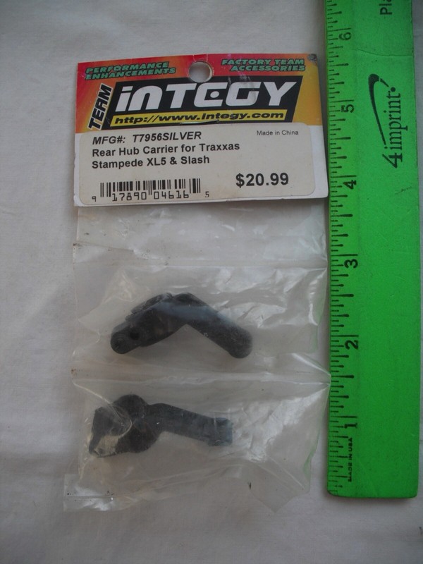 Integy T7956SILVER Rear Hub Carrier, for Traxxas Stampede XL