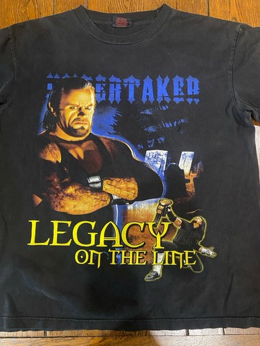 WWE WWF The Undertaker Legacy On The Line Bootleg Shirt | eBay