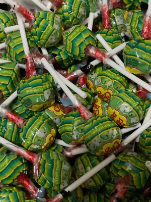 Chupa Chups Lollipops 100 pcs Bulk Candy Green Apple around 3 lb 