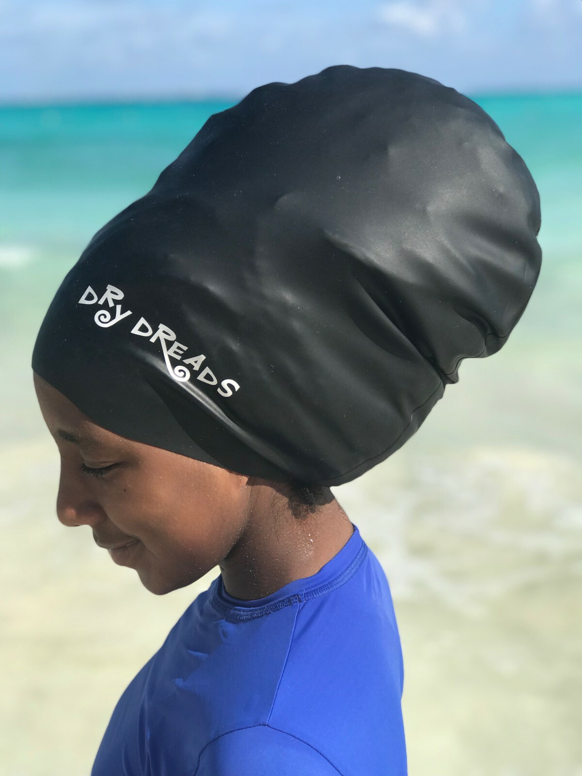 Swim cap for long hair Dreadlocks Weaves Braids Size XL