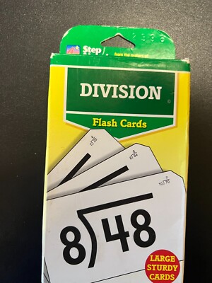 Division Flash Cards 4953-5 Vintage 1989 Golden Step Ahead