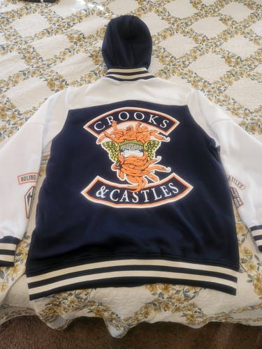 CROOKS & CASTLES スタジャン　XL Crooks & Castles 