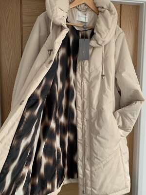 Windsmoor Brand New Puffa Padded Midi Beige Winter Coat  Size 16-18 XL £169