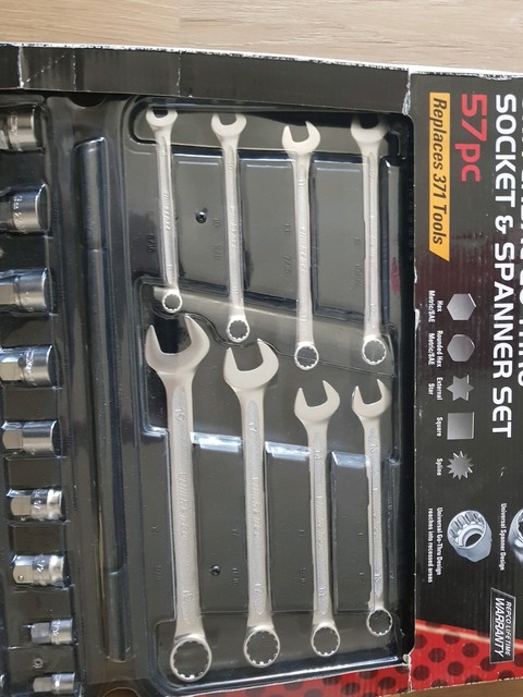 Repco Universal Go Thru Socket Spanner Set Replaces 371 Tools