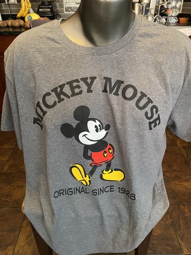 Disney Mickey Mouse True Original Since 1928 T-shirt Gray