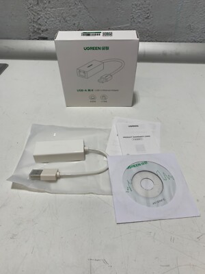UGREEN Ethernet Adapter USB 2.0 to 10 100 Network RJ45 LAN Wired Adapter 