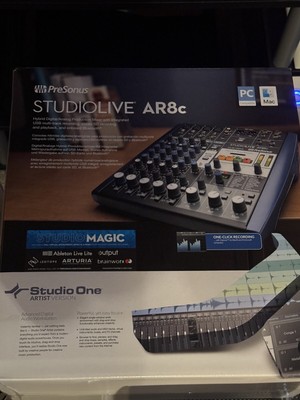 PreSonus StudioLive AR8C 8 Channel USB Analog Mixer With VocoPro UHF 5800