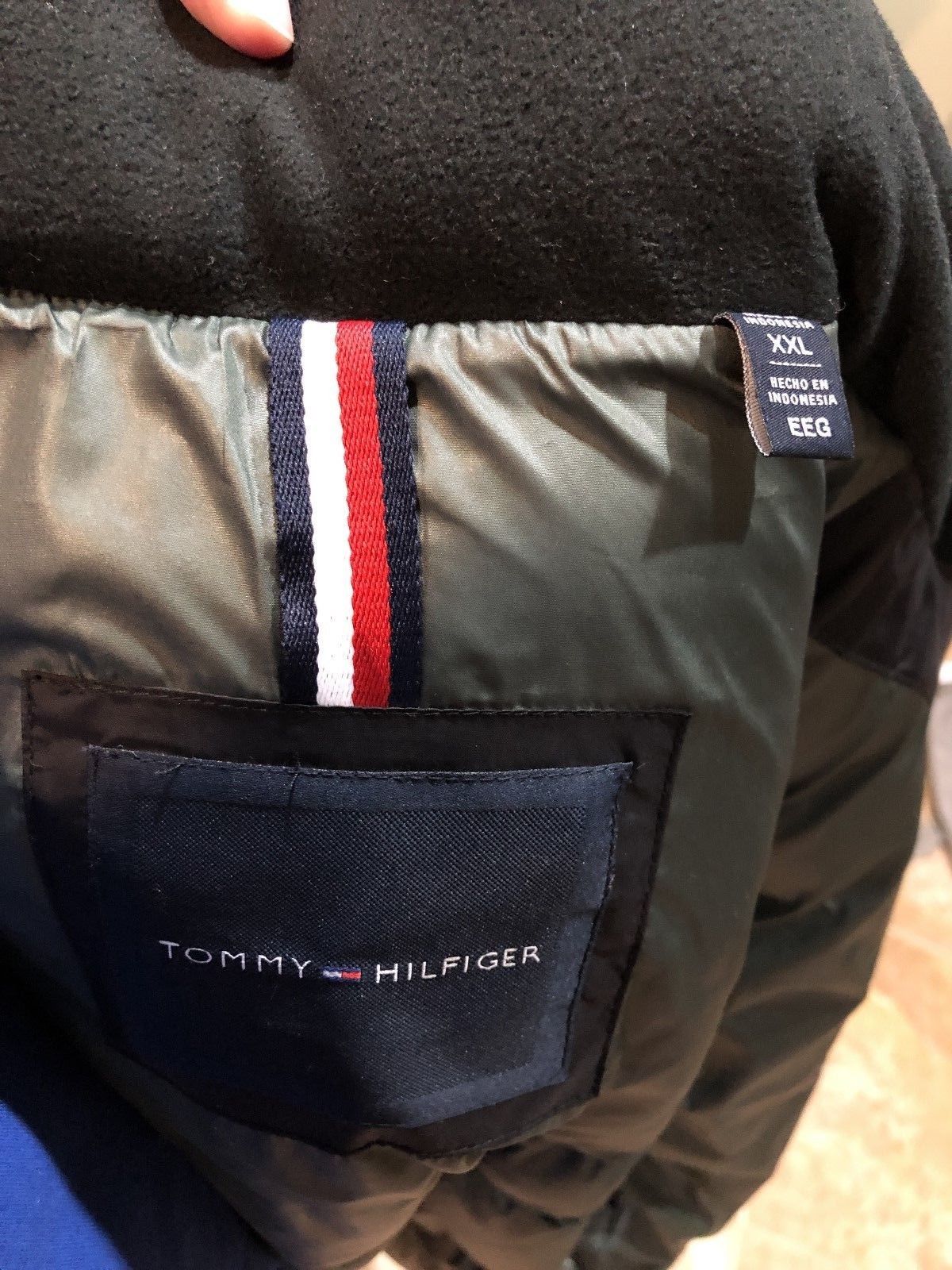 New 2XL XXL Tommy Hilfiger quilted puffer winter jacket coat Black 2X MSRP $225