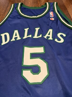 Jason Kidd Jersey Dallas Mavericks 48 Champion NBA Basketball Suns Nets Vintage