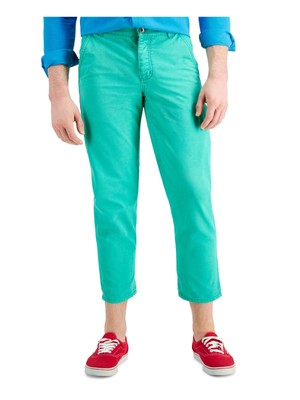 

SUN STONE Mens Gunther Green Брюки свободного кроя, Зеленый, 100120289