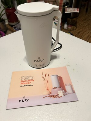 NUTR Machine Automatic Nut Milk Maker Homemade Almond Oat Coconut Soy White