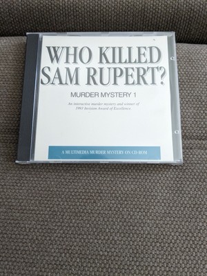 Who Killed Sam Rupert: Virtual Murder 1 (PC, 1993, CD-ROM) Game New Sealed