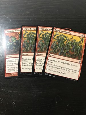 Empty The Warrens x4 Magic cards MTG