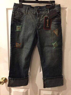 J-Star Women's Jeans Patches Capri's New 9/10