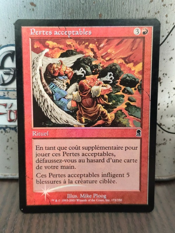 Losses Acceptable - Acceptable Pertes Mtg Magic Ody Odyssey Fr Nmint Foil 2001