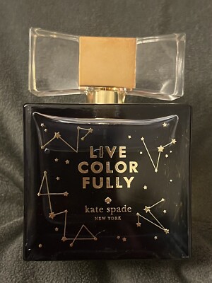 Kate Spade New York Live Color Fully EDP 3.4 oz STARS. NEW NO BOX. Super Rare