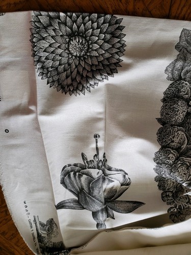 GASTON  / BRUNSCHWIG Fabric Remnant - GUAYANA / BOTANCIAL - 60x35 - SPAIN  $176