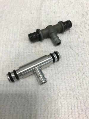 Kawasaki Carb Fuel  Center Tee, Pipe /Alum  KZ1000,KZ650,CSR,Police '78-'83