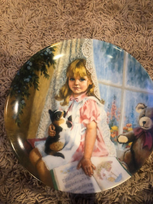 Reco Knowles 1989 ''Rain, Rain, Go Away'' Collector Plate - New w/ COA & Box