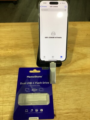 Kingspec USB 3.2 Type C Dual Flash Solid State Drive Memory Stick 400MB/s