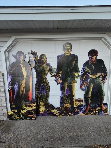 Universal Movie Monster Vintage Lifesize Cardboard Rare Set Of 4Wolfman Dracula