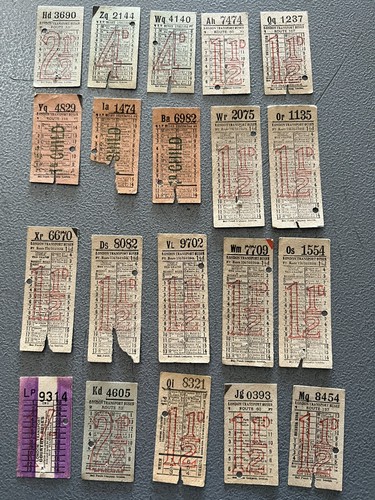 イギリス　 ロールチケット 　 GM Buses + AD David Essex イギリス ヴィンテージバスチケット 12枚入り (07151865)