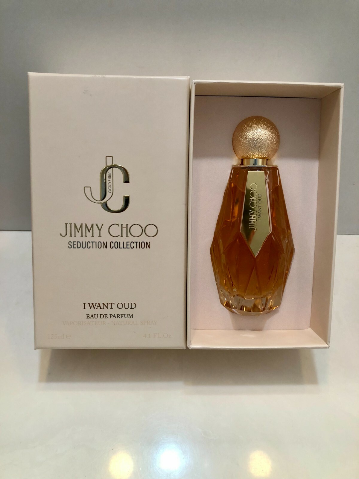 未使用！オブヴィアスパフューム！値下げ！ JIMMY CHOO I WANT OUD COLLECTION EDP 4.1 OZ / 125 ML DAMAGED