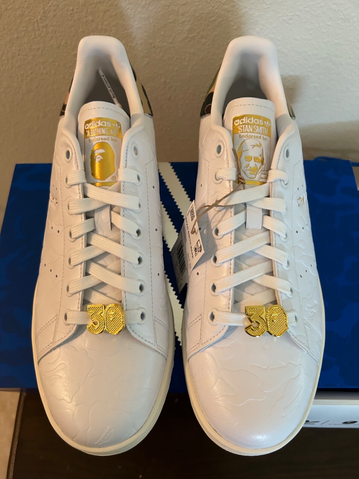 新品 ✨ ADIDAS STAN SMITH G BAPE 白 US9 27.5 adidas BAPE x