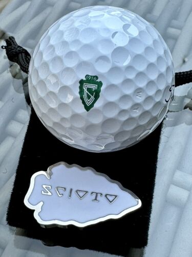 Scioto Country Club - Golf Metal Ball Marker - Rare Members - Left Dash Titleist