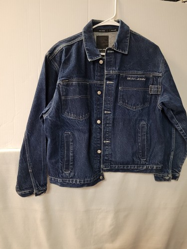 Vintage Sean John Denim Jacket Size Large 16/18 | eBay