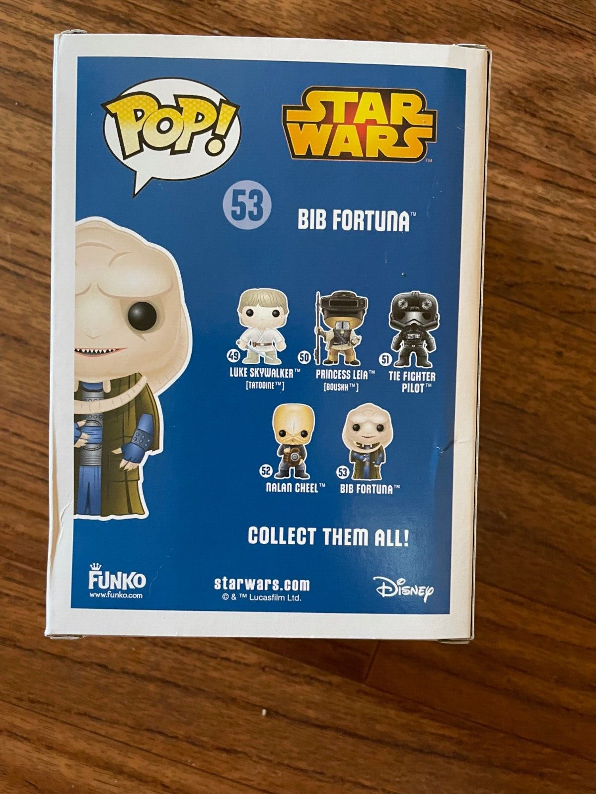 Funko Pop Vinyl Star Wars Bib Fortuna #53 Vinyl Bobblehead Figure New