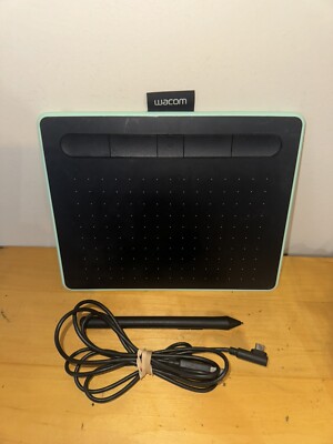 Wacom Intuos Wireless Graphics Drawing Small Tablet, [CTL4100WLE0], Pistachio