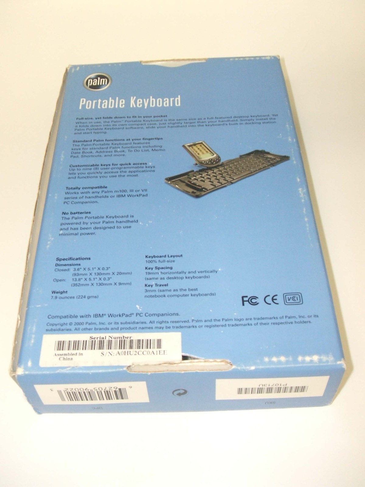 Palm VIIx PDA wireless handheld PDA with keyboard vintage - Tested & Works