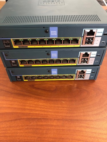 Lot of (3) Cisco ASA 5505 V13 Series Adaptive Security Appliance