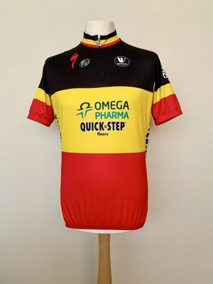 Omega Pharma Quick Step 2012 Belgium Champion Tom Boonen Tour de France shirt
