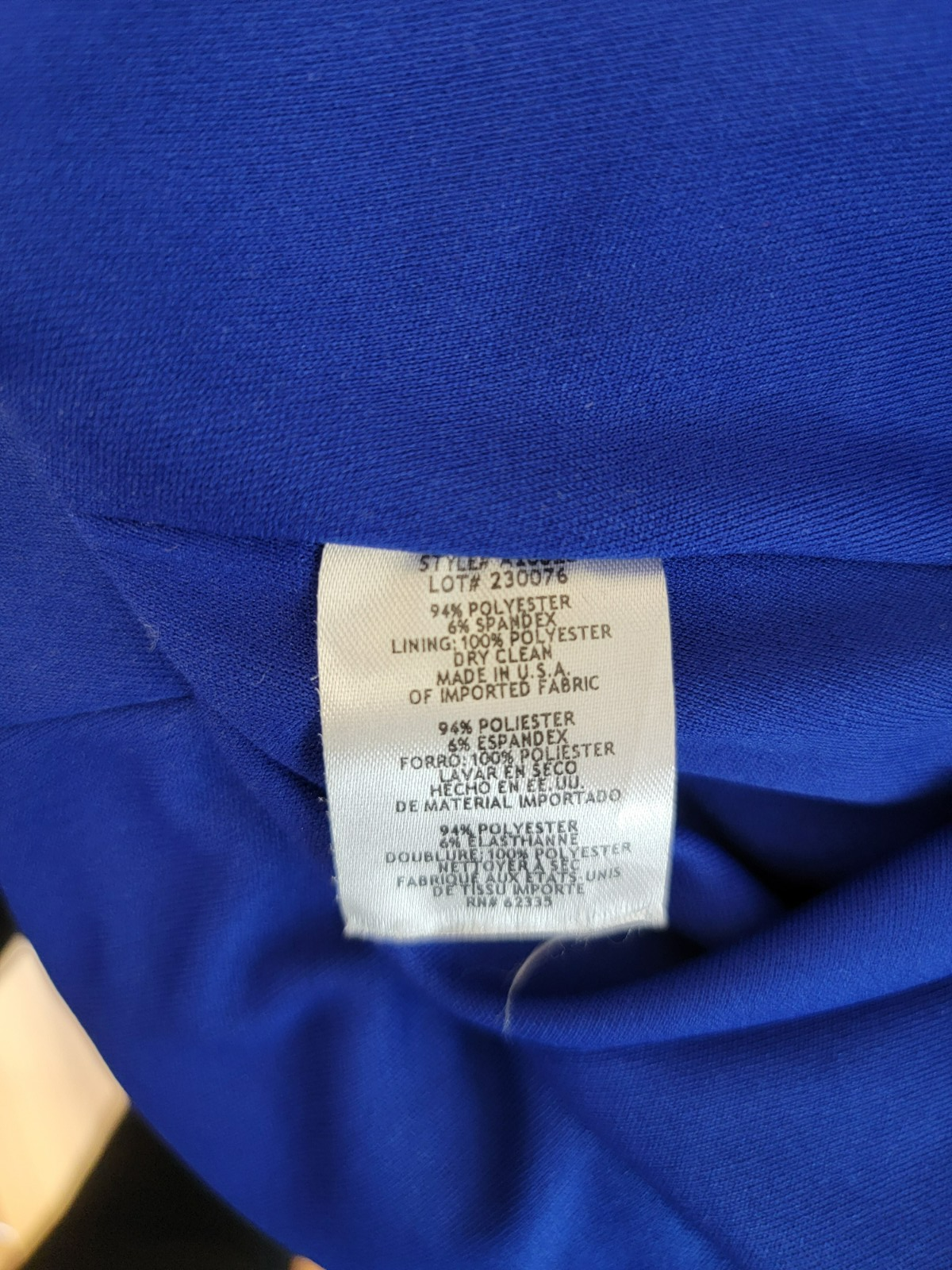 AQUA Off-the-Shoulder Scuba Crepe Gown Women's 2 Marine Back Zip Closure S/S - Picture 19 of 20