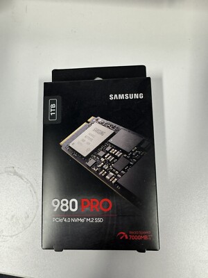 Samsung 980 PRO 1TB SSD, PCIe 4.0 x 4 M.2, M.2 2280 Internal Solid State...