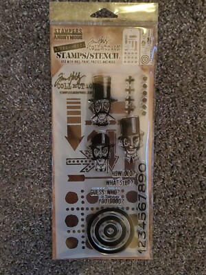 Tim Holtz Stampers Anonymous Rubber Cling Inquisitive Set THMM139
