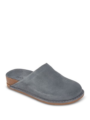 

Женские синие кожаные шлепанцы SPLENDID Casey с круглым носком и платформой SPLENDID, Синий, SD0CAS50