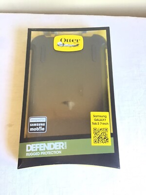 New Open Box Otter Box Defender Rugged Series Samsung Galaxy Tab 3 Black 7 Inch