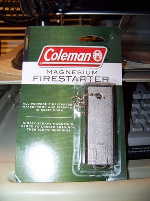 NEW Coleman Survival Magnesium Fire Starter Waterproof for Camping and Hiking