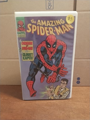 Vintage Vhs The Amazing Spider-Man The Cartoon Origin Of