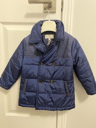 キッズアウター GUCCI FW24 DOWNJACKET (791210XWA10 4560) Nylon down jacket with hood Gucci Kids Blu | Grifo210