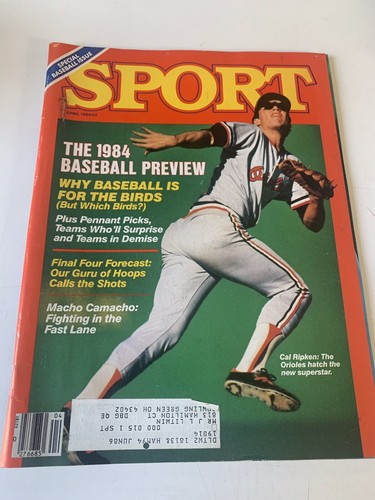 April/1984 SPORT Magazine Baseball Preview Issue with Cal Ripken, Jr. on Cover