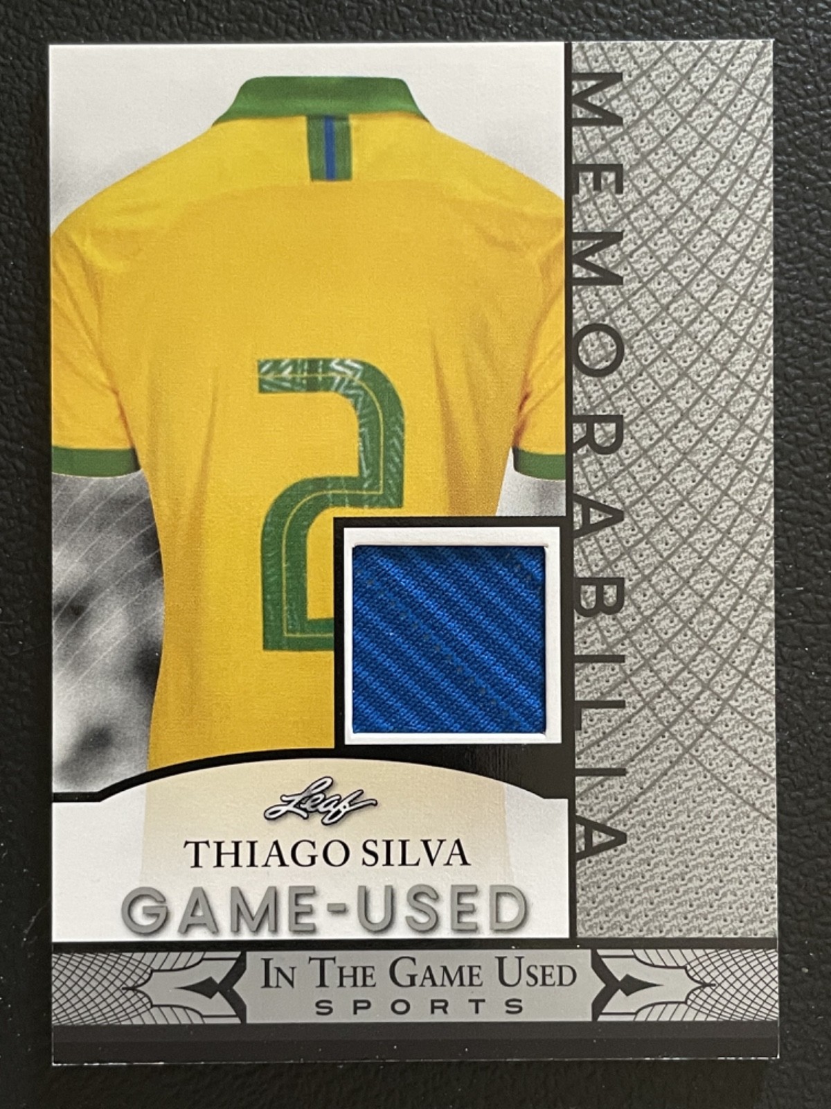 2024 Leaf In The Game Used Memorabilia Silver Thiago Silva Jersey